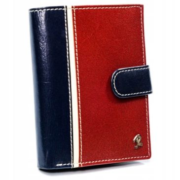 ROVICKY 326L-RBA-D Navy+Red RFID bőr pénztárca