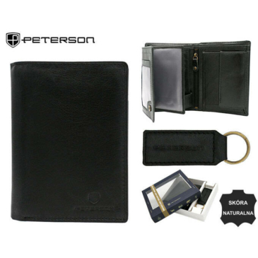 Peterson Férfi pénztárca és kulcstartó ajándékcsomag