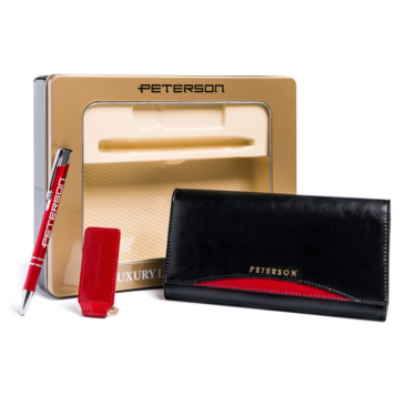 Peterson ajándékcsomag: pénztárca, toll és kulcstartó PTN ZD7