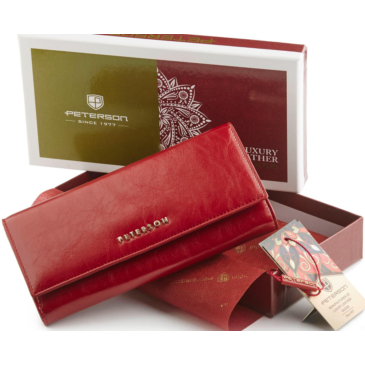 PTN PL-467 Piros bőr pénztárca