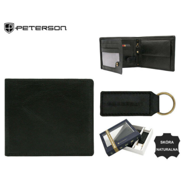 Peterson Férfi pénztárca és kulcstartó ajándékcsomag