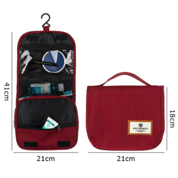 Felakasztható Kozmetikai táska bordó színben