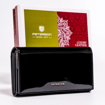 Női bőr pénztárca PTN BC-411 Fekete