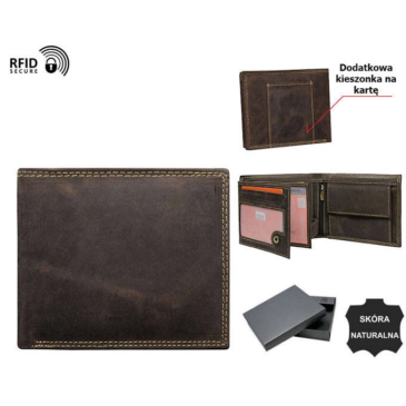 Valódi bprFérfi bőr pénztárca díszdobozban