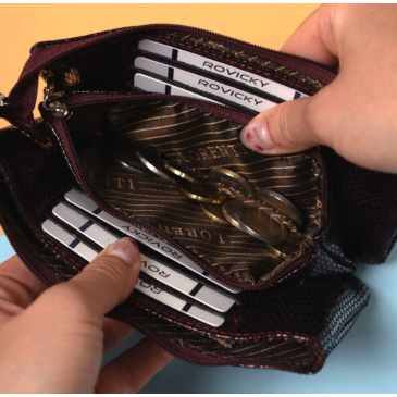 Női bőr pénztárca+bőr pénztárca 76121-MPG Piros