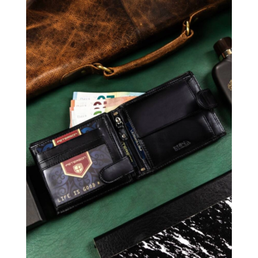 PETERSON PTN SET-M-N992L-KCS bőr pénztárca és kulcstartó ajándékcsomag