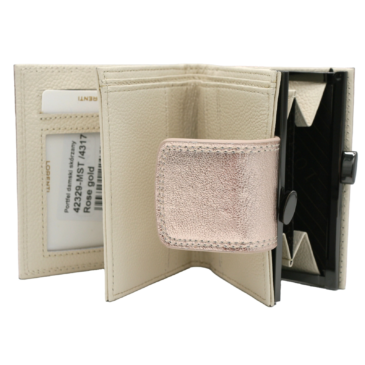 Női bőr pénztárca 42329-MST Rose Gold