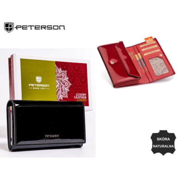 Női bőr pénztárca PTN BC-411 Fekete