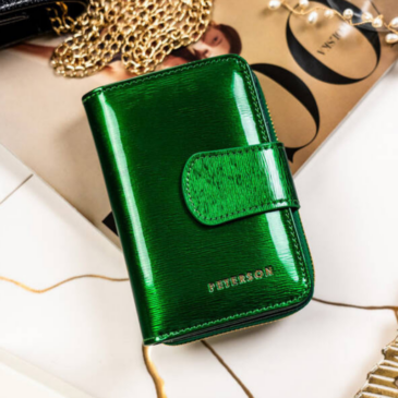 Lakk Valódi bőr női Pénztárca sok kártyatartóval RFID védelemmel