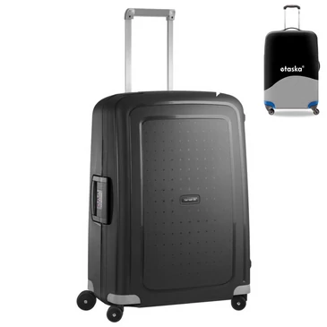 Samsonite S-Cure Spinner bőrönd 69 cm-es ajándék bőröndhuzattal