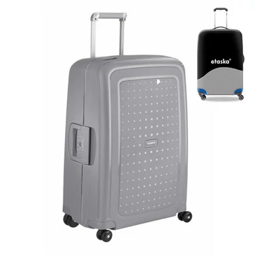 Samsonite S-Cure Spinner bőrönd 75 cm-es ajándék bőröndhuzattal