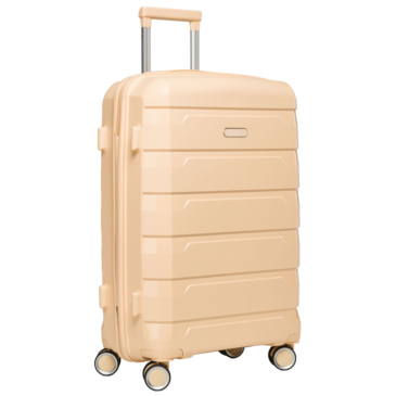 Peterson prémium kabinbőrönd pezsgő színben TSA számzárral 55 x 36 x 22 cm