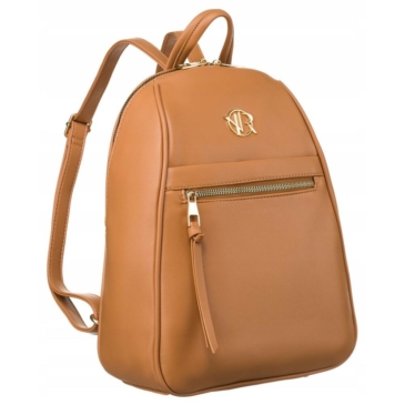 Divatos női hátizsák camel színben