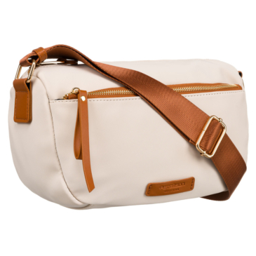 Peterson női oldaltáska bézs-barna színben
