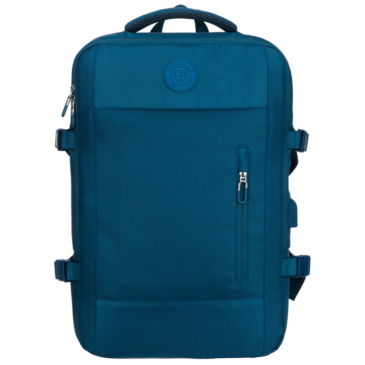 Peterson extrabővíthető kék színű hátizsák kézipoggyász méretben 40 x 30 x 20 cm