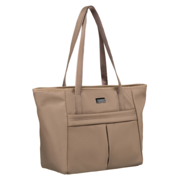 Stílusos női válltáska bézs színben