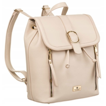 Stílusos női hátizsák Bézs színben