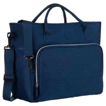 Praktikus kék színű utazótáska bőröndtartóval Wizzair kézipoggyász méretben