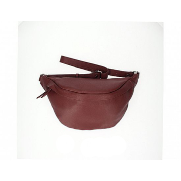 Valódi bőr női oldaltáska sötétpiros színben TR247 DarkRed
