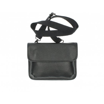 Valódi bőr női válltáska fekete színben TR208 Black