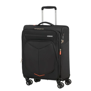 American Tourister Summerfunk Spinner Bővíthető Kabinbőrönd 55 cm Black