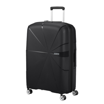 American Tourister Starvibe Spinner Bővíthető Bőrönd 77cm Black 3 év garancia