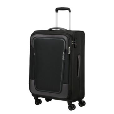 American Tourister Pulsonic Spinner Bőrönd 68cm AsphaltBlack