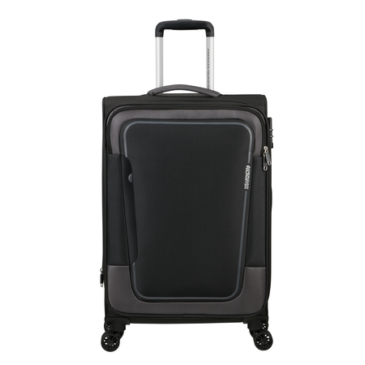 American Tourister Pulsonic Spinner Bőrönd 68cm AsphaltBlack