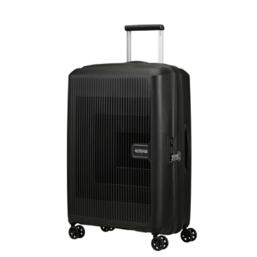 American Tourister Aerostep Spinner Bővíthető Bőrönd 67cm Black 3 év garancia