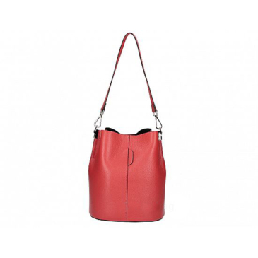 Valódi bőr női válltáska piros színben S7220 Red