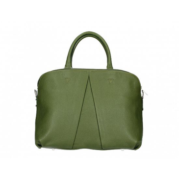 Valódi bőr női táska zöld színben M9066 MilitaryGreen