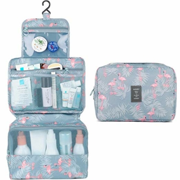 Felakasztható Kozmetikai táska flamingó mintával*