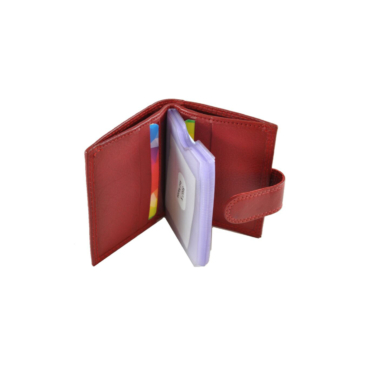 Virágmintás kártyatartó kivehető rekesszel 86672 Piros