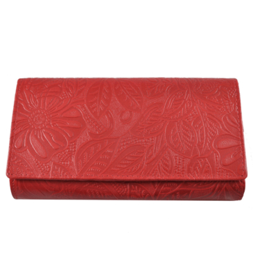 Divatos bőr női pénztárca piros színben 8674.4.2 Red