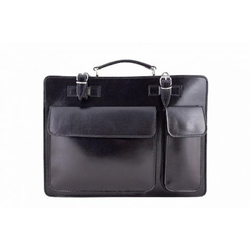 Valódi bőr aktatáska fekete színben