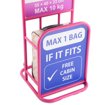 Virágos bőrönd kabin méret WIZZAIR RYANAIR méret