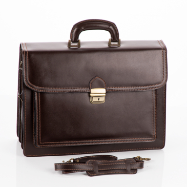  Valódi bőr aktatáska 3 részes* Világosbarna színben