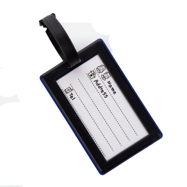 etaska traveler bőröndcímke kék színben*