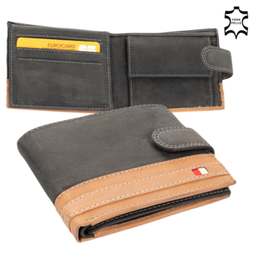 Always Wild férfi bőr pénztárca fekete színben 8666 Black