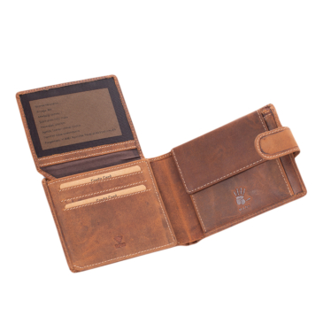 Giulio  pénztárca bőr traktor mintával RFID rendszerrel