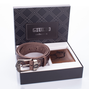 GIULIO vadász pénztárca és öv ajándékcsomag