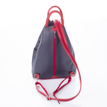 Valódi bőr női hátizsák Kék Piros Fehér színben S6925