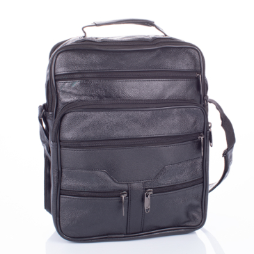 Nagy méretű férfi oldaltáska fekete színben