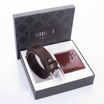 GIULIO vadász pénztárca és öv ajándékcsomag