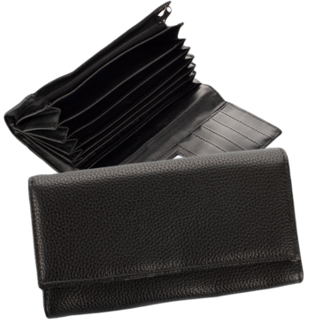 Fekete színű brifkó pénztárca