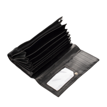 Fekete színű brifkó pénztárca