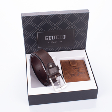 GIULIO vadász pénztárca és öv ajándékcsomag