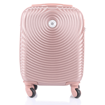 LEONARDO DA VINCI Bőrönd kabin XS méret kivehető kerékkel Keményfalú WIZZ ingyenes kabinbőrönd