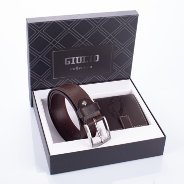 GIULIO autós pénztárca és öv ajándékcsomag