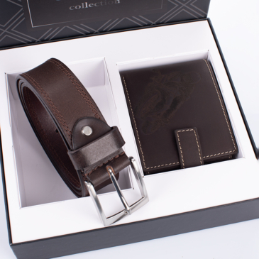 GIULIO motoros pénztárca és öv ajándékcsomag